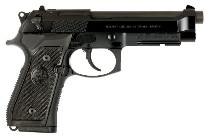 Picture of Beretta Usa Js92m9a1ca M9a1 *Ca Compliant Full Size Frame 9Mm Luger 10+1, 4.90" Black Steel Barrel, Black Bruniton Serrated Steel Slide, Black Aluminum Frame W/Picatinny Rail 