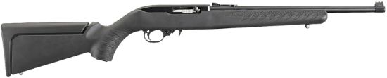 Picture of Ruger 31114 10/22 Compact 22 Lr 10+1 16.12" Barrel, Blued Alloy Steel, Black Synthetic Stock, Fiber Optic Sights, Cross-Bolt Manual Safety 