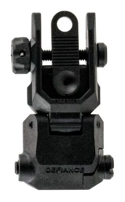 Picture of Kriss Usa Daprsbl00 Defiance Rear Flip-Up Black Ar-15 Low Profile Polymer 