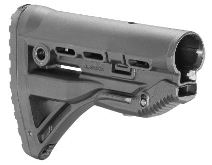 Picture of Fab Defense Fxglshock Gl-Shock Buttstock For M16/ M4 W/Anti-Rattle Mechanism Black Polymer 