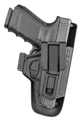 Picture of Fab Defense Sccg9b Scorpus Covert Iwb Black Polymer Belt Clip Compatible W/Glock 17/19/23/32 Belt 1.50-1.75" Wide Right Hand 