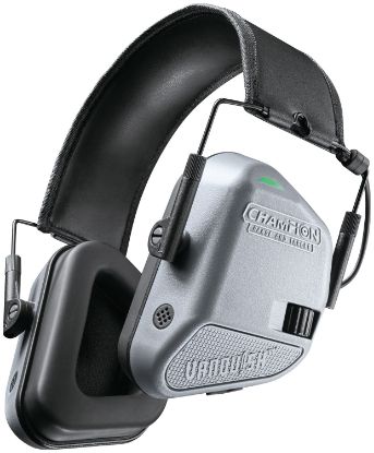 Picture of Champion Targets 40978 Vanquish Muff Over The Head Rechargeable Li-Ion Gray/Black 