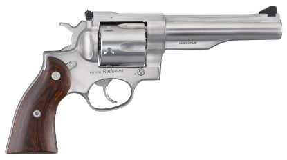 Picture of Ruger 5043 Redhawk 44 Special/44 Rem Mag 6Rd, 5.50" Satin Stainless Steel Barrel, Dual Chambered Satin Stainless Cylinder & Frame, Hardwood Grip 