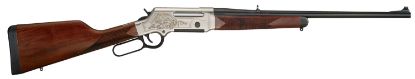 Picture of Henry H014d243 Long Ranger Deluxe 243 Win Caliber With 4+1 Capacity, 20" Blued Barrel, Nickel-Plated 24K Gold Inlay Engraved Metal Finish & American Walnut Stock, Right Hand (Full Size) 