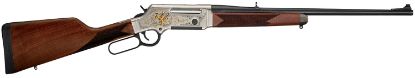 Picture of Henry H014wl243 Long Ranger Wildlife 243 Win Caliber With 4+1 Capacity, 20" Blued Barrel, Nickel-Plated 24K Gold Inlay Engraved Antelope Metal Finish & American Walnut Stock, Right Hand (Full Size) 