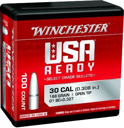 Picture of Winchester Ammo Wbr30168 Centerfire Rifle 308 Win 168 Gr Open Tip 100 Per Box/ 10 Case 