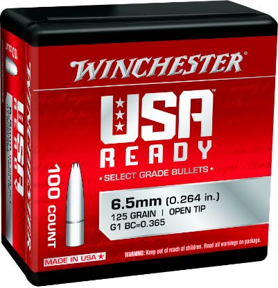 Picture of Winchester Ammo Wbr65125 Centerfire Rifle 6.5 Creedmoor 125 Gr Open Tip 100 Per Box/ 10 Case 