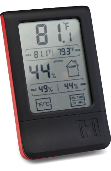 Picture of Hornady 95909 Digital Hygrometer Red Aaa 
