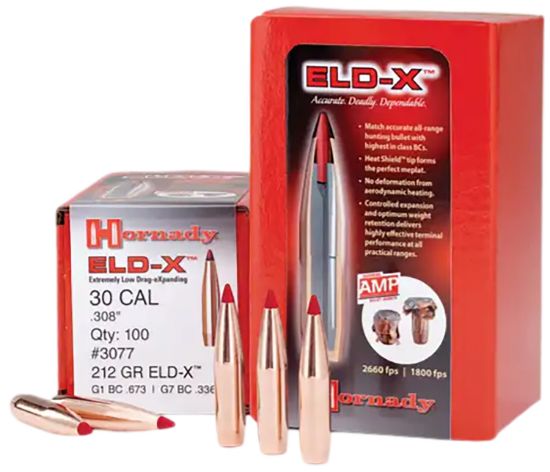 Picture of Hornady 2441 Eld-X 6Mm .243 90 Gr Extremely Low Drag Expanding 100 Per Box/ 25 Case 