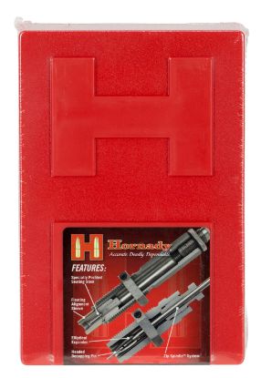 Picture of Hornady 546449 Custom Grade Series Iv 2 Die Set For 375 Flanged Mag Nitro Express Includes Sizing Seater 