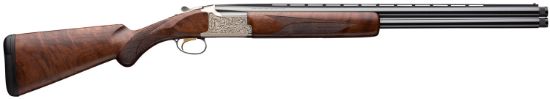 Picture of Browning 018163304 Citori Feather Lightning 12 Gauge 28" Barrel 3" 2Rd, Blued Steel Barrel, Satin Nickel Finished Engraved Alloy Receiver, American Black Walnut Stock With Lightening Style Grip 