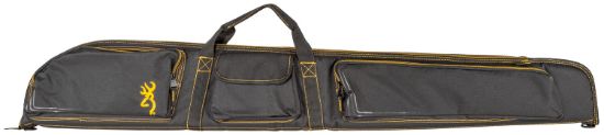 Picture of Browning 1419559902 Black & Gold Shotgun Case Black W/Buck Mark Logo 600D Polyester Ripstop 54" 