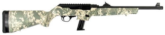 Picture of Ruger 19107 Pc Carbine 9Mm Luger 17+1 16.12" Threaded/Fluted Barrel, Type Iii Hard Coat Anodized Aluminum Alloy Receiver, Green Digital Camo Stock, Optics Ready 