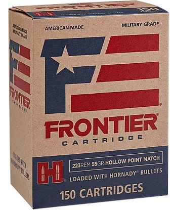 Picture of Frontier Cartridge Fr1415 Military Grade Centerfire Rifle 223 Rem 55 Gr Hollow Point Match 150 Per Box/ 8 Case 