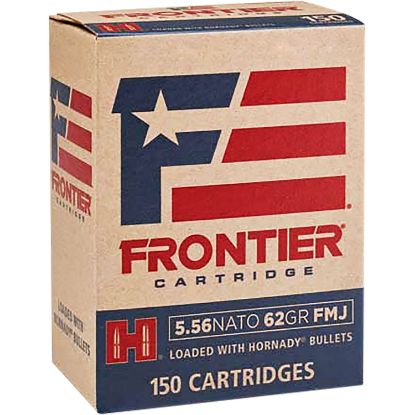 Picture of Frontier Cartridge Fr2615 Military Grade Centerfire Rifle 5.56X45mm Nato 62 Gr Full Metal Jacket 150 Per Box/ 8 Case 