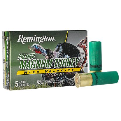 Picture of Remington Ammunition 28031 Premier Magnum Turkey High Velocity 12 Gauge 3" 1 3/4 Oz 5 Shot 5 Per Box/ 20 Cs 