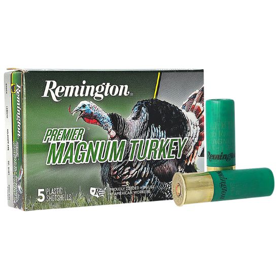 Picture of Remington Ammunition 26803 Premier Magnum Turkey 12 Gauge 3" 2 Oz 5 Shot 5 Per Box/ 20 Cs 