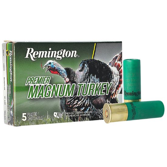 Picture of Remington Ammunition 26833 Premier Magnum Turkey 12 Gauge 3.50" 2 1/4 Oz 4 Shot 5 Per Box/ 20 Cs 