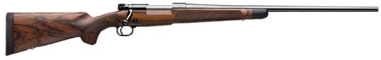 Picture of Winchester Repeating Arms 535239289 Model 70 Super Grade 6.5 Creedmoor Caliber With 4+1 Capacity, 22" Barrel, High Polished Blued Metal Finish & Aaa French Walnut Stock Right Hand (Full Size) 