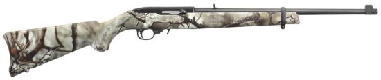 Picture of Ruger 31113 10/22 Carbine 22 Lr 10+1 18.50" Barrel, Satin Black Alloy Steel, Synthetic Gowild Camo Rock Star Stock, Cross-Bolt Manual Safety 