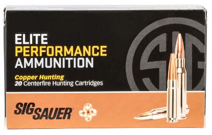 Picture of Sig Sauer E3006h120 Elite Copper Hunting 30-06 Springfield 150 Gr Copper Solid 20 Per Box/ 10 Case 