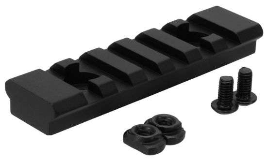 Picture of Tacfire Mar105m M-Lok Accessory Picatinny Section Rail 3 Inch 7 Slots Black Anodized 