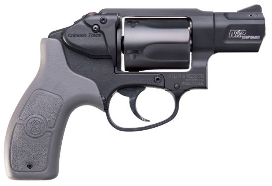 Picture of Smith & Wesson 12058 M&P Bodyguard *Ma Compliant 38 S&W Spl +P 5 Shot 1.88" Black Pvd Barrel/Cylinder, Matte Black Aluminum J-Frame, Gray Polymer Grip, Includes Crimson Trace Red Laser 