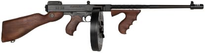 Picture of Thompson T5100d 1927A-1 45 Acp Caliber With 16.50" Barrel, 20+1 Capacity (Stick), 100+1 Capacity (Drum), Blued Metal Finish, American Walnut Stock Wood Grip Right Hand 