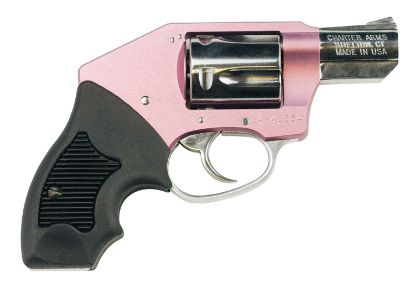 Picture of Charter Arms 53852 Chic Lady Off Duty Small 38 Special, 5 Shot 2" High Polished Stainless Steel Barrel & Cylinder, Pink Aluminum Frame, Pearl Grip, Concealed Hammer 