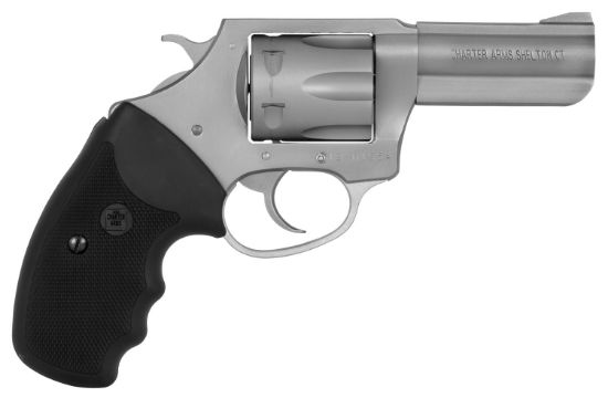 Picture of Charter Arms 73802 Pitbull Large 380 Acp 6 Shot 3" Stainless Steel Barrel & Cylinder, Anodized Aluminum Frame W/Black Finger Grooved Rubber Grip 