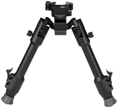 Picture of Warne 7901M Skyline Precision Bipod Made Of Matte Black Aluminum With Picatinny Rail Attachment Type, Rapid Leg Deployment, 22 Degree Cant, 44 Degree Pan & 6.90-9.10" Vertical Adjustment 
