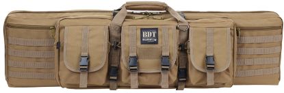 Picture of Bulldog Bdt3536t Bdt Tactical Single 36" Tan Nylon, 3 Accessory Pockets, Deluxe Padded Backstraps, Lockable Zippers, Padded Internal Divider 