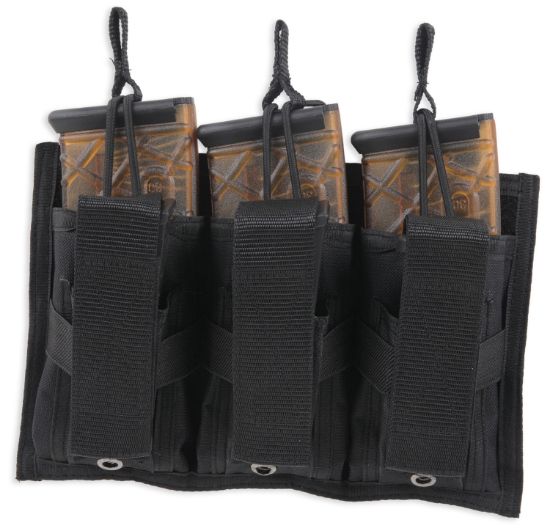 Picture of Bulldog Bdt62 Tri-Double Mag Pouch Molle Black Belt Loop Compatible W/ 30-Round Compatible W/ High Capacity 