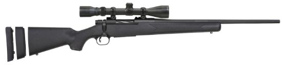 Picture of Mossberg 28027 Patriot Super Bantam 6.5 Creedmoor Caliber With 5+1 Capacity, 20" Fluted Barrel, Blued Metal Finish & Black Synthetic Stock Right Hand (Youth) Includes 3-9X40mm Scope 