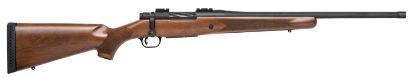 Picture of Mossberg 28043 Patriot 450 Bushmaster 4+1 20" Threaded/Fluted Barrel W/Recessed Match Crown, Matte Blued Metal Finish, Spiral-Fluted Bolt, Walnut Stock, Drop Box Magazine, Adjustable Lba Trigger 