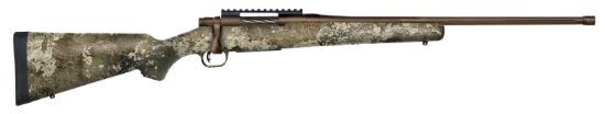 Picture of Mossberg 28046 Patriot Predator 6.5 Creedmoor Caliber With 5+1 Capacity, 22" Threaded/Fluted Barrel, Patriot Brown Cerakote Metal Finish & Truetimber Strata Synthetic Stock Right Hand (Full Size) 