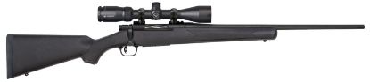 Picture of Mossberg 28052 Patriot 22-250 Rem Caliber With 5+1 Capacity, 22" Fluted Barrel, Matte Blued Metal Finish & Black Synthetic Stock Right Hand (Full Size) Includes Vortex Crossfire Ii 3-9X40mm Scope 