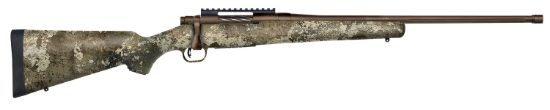 Picture of Mossberg 28074 Patriot Predator 22-250 Rem Caliber With 5+1 Capacity, 22" Threaded/Fluted Barrel, Patriot Brown Cerakote Metal Finish & Truetimber Strata Synthetic Stock Right Hand (Full Size) 