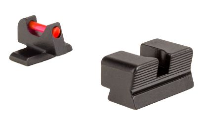 Picture of Trijicon 601050 Fiber Sights- For Sig Sauer #8 Front/ #8 Rear Black | Red Fiber Optic Front Sight Front Sight Black Rear Sight 