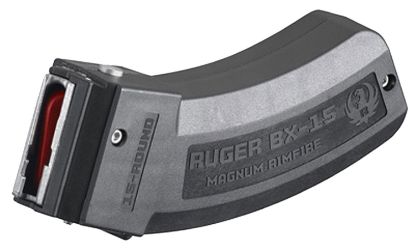 Picture of Ruger 90585 Bx-15 15Rd Magazine Fits Ruger American Rimfire/77 17 Hmr/22Wmr Bx-15 Black 