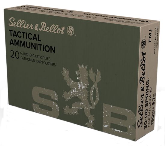 Picture of Sellier & Bellot Sb3006m2 Rifle 30-06 Springfield 150 Gr Full Metal Jacket 20 Per Box/ 20 Case 