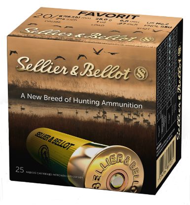 Picture of Sellier & Bellot Sb20bsa Hunting 20 Gauge 2.75" 12 Pellets 1 Oz 2 Shot 25 Bx/ 10 Case 