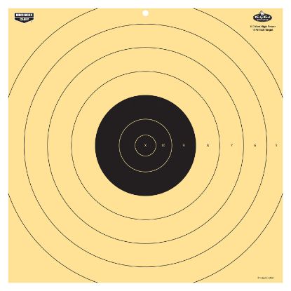 Picture of Birchwood Casey 35186 Dirty Bird 17.25" Bullseye Tagboard Hanging 100 Yds Rifle Black/White 5 Pack 