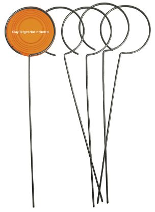 Picture of Birchwood Casey 49010 Clay Holder Stand Target Stand Silver Wire Standing 5 Pack 