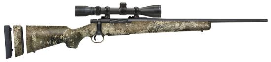 Picture of Mossberg 28050 Patriot Super Bantam 6.5 Creedmoor Caliber With 5+1 Capacity, 20" Fluted Barrel, Blued Metal Finish & Truetimber Strata Synthetic Stock Stock Right Hand (Youth) Includes 3-9X40mm Scope 