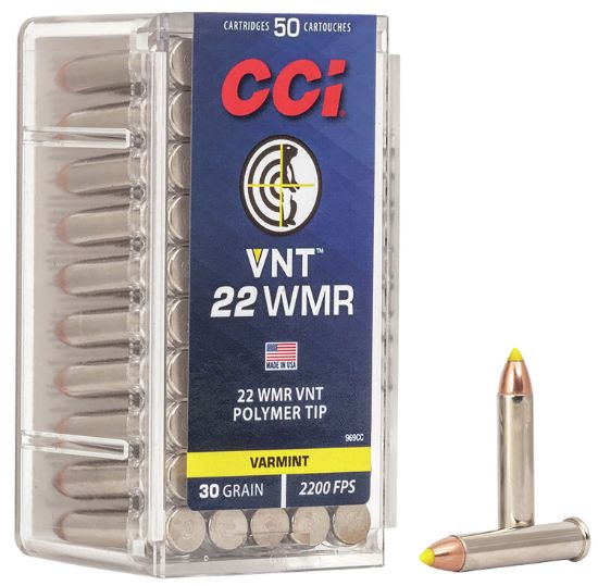 Picture of Cci 969Cc Vnt Rimfire 22 Wmr 30 Gr Varmint Tipped 50 Per Box/40 Case 