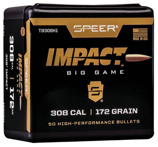 Picture of Speer Tb308h1 Impact 30 Cal .308 172 Gr Slipstream Polymer Tip 50 Per Box/ 5 Case 