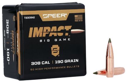 Picture of Speer Tb308h2 Impact 30 Cal .308 190 Gr Slipstream Polymer Tip 50 Per Box/ 5 Case 
