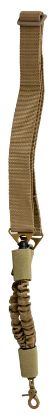 Picture of Ncstar Aars1pt Single Point Sling 1.50" W X 44"-60" L Adjustable Bungee Tan Nylon 