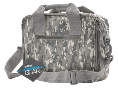 Picture of Ncstar Cpdx2971d Vism Double Pistol Range Bag W/ Mag Pouches Loop Fasteners Zippers Padding & Digital Camouflage Finish 
